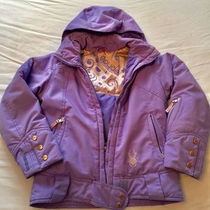 Girls Spyder Ski Jacket Purple Periwinkle Size 10